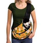 Cute Orange Fruit Pattern Print Pet Sling Carrier