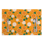 Cute Orange Fruit Pattern Print Placemat