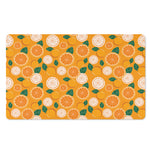 Cute Orange Fruit Pattern Print Polyester Doormat