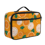 Cute Orange Fruit Pattern Print Portable Lunch Bag
