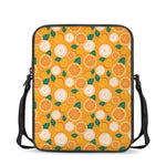 Cute Orange Fruit Pattern Print Rectangular Crossbody Bag