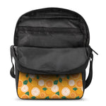Cute Orange Fruit Pattern Print Rectangular Crossbody Bag