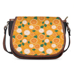 Cute Orange Fruit Pattern Print Saddle Bag