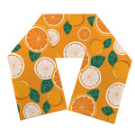 Cute Orange Fruit Pattern Print Scarf