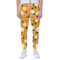 Cute Orange Fruit Pattern Print Joggers