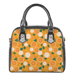 Cute Orange Fruit Pattern Print Shoulder Handbag