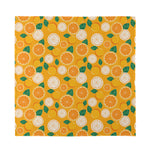 Cute Orange Fruit Pattern Print Silk Bandana