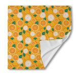 Cute Orange Fruit Pattern Print Silk Bandana
