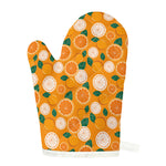 Cute Orange Fruit Pattern Print Single Oven Mitt