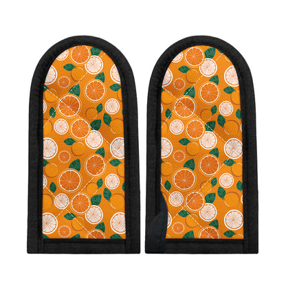 Cute Orange Fruit Pattern Print Skillet Handle Cover