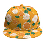 Cute Orange Fruit Pattern Print Snapback Cap