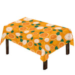 Cute Orange Fruit Pattern Print Tablecloth