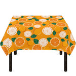 Cute Orange Fruit Pattern Print Tablecloth