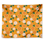 Cute Orange Fruit Pattern Print Tapestry