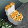 Cute Orange Fruit Pattern Print Toilet Lid And Tank Cover Set