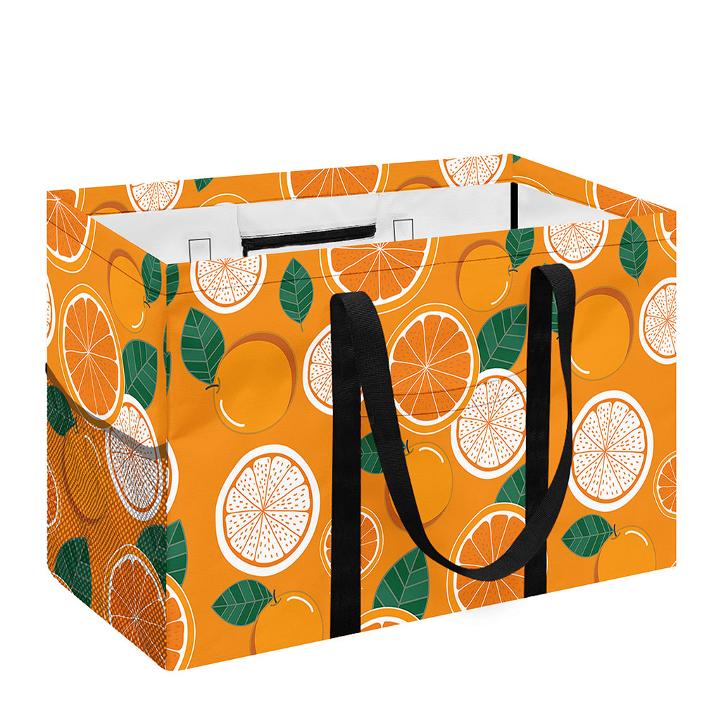 Cute Orange Fruit Pattern Print Utility Tote Bag