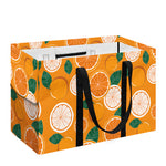 Cute Orange Fruit Pattern Print Utility Tote Bag