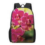 Cute Orchid Print 17 Inch Backpack
