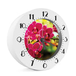 Cute Orchid Print Alarm Clock