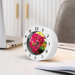 Cute Orchid Print Alarm Clock
