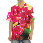 Cute Orchid Print Aloha Shirt