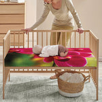 Cute Orchid Print Baby Crib Sheet