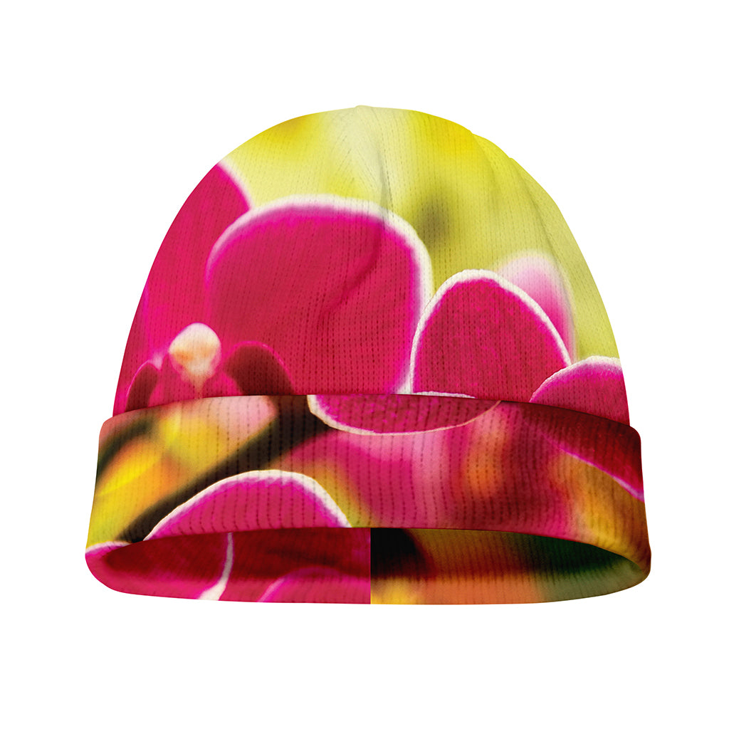 Cute Orchid Print Beanie