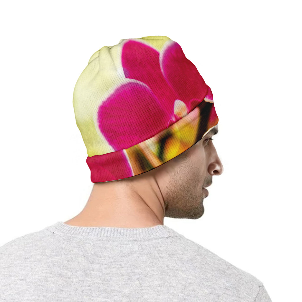 Cute Orchid Print Beanie