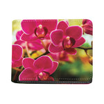 Cute Orchid Print Bifold Wallet