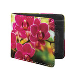 Cute Orchid Print Bifold Wallet