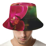 Cute Orchid Print Bucket Hat