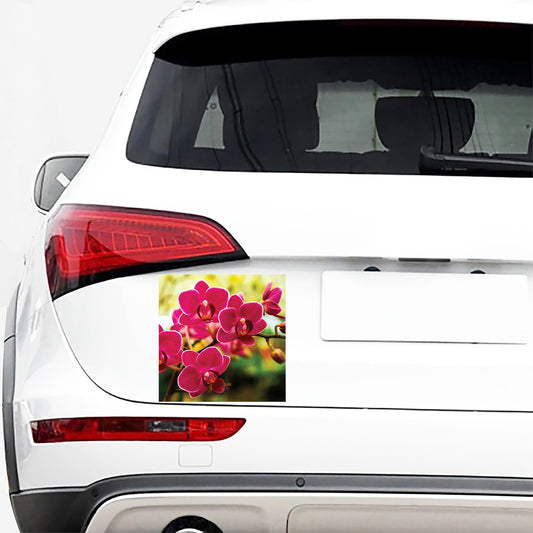 Cute Orchid Print Car Sticker