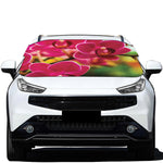 Cute Orchid Print Car Windshield Snow Cover