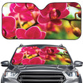 Cute Orchid Print Car Windshield Sun Shade