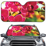 Cute Orchid Print Car Windshield Sun Shade