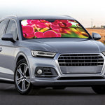 Cute Orchid Print Car Windshield Sun Shade