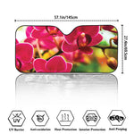 Cute Orchid Print Car Windshield Sun Shade