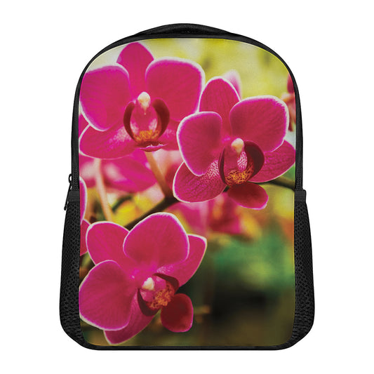 Cute Orchid Print Casual Backpack