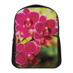 Cute Orchid Print Casual Backpack