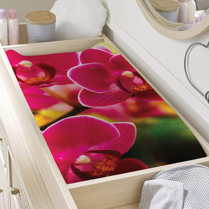 Cute Orchid Print Changing Pad Cover