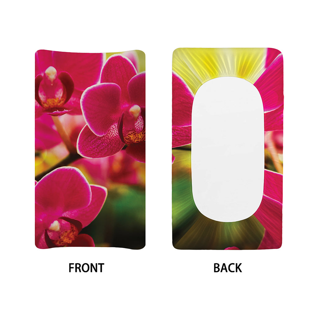 Cute Orchid Print Changing Pad Cover