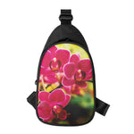 Cute Orchid Print Chest Bag