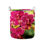Cute Orchid Print Collapsible Laundry Basket