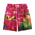 Cute Orchid Print Cotton Shorts