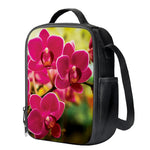 Cute Orchid Print Crossbody Lunch Bag