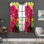 Cute Orchid Print Curtain