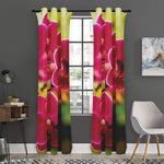 Cute Orchid Print Curtain