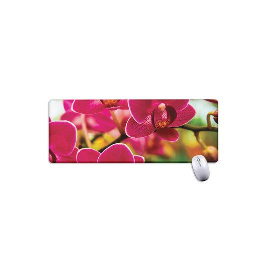 Cute Orchid Print Extended Mouse Pad