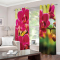 Cute Orchid Print Extra Wide Grommet Curtains