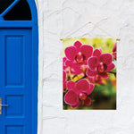 Cute Orchid Print Garden Flag